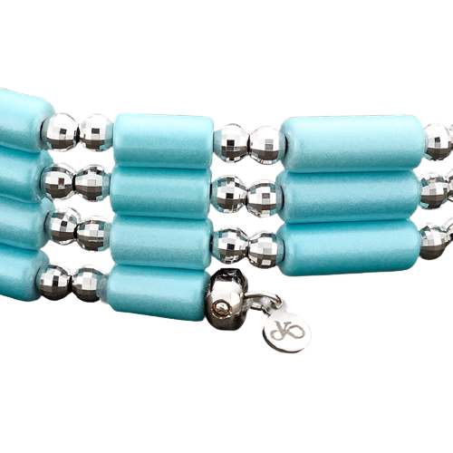 アイスブルー×ホワイトゴールド