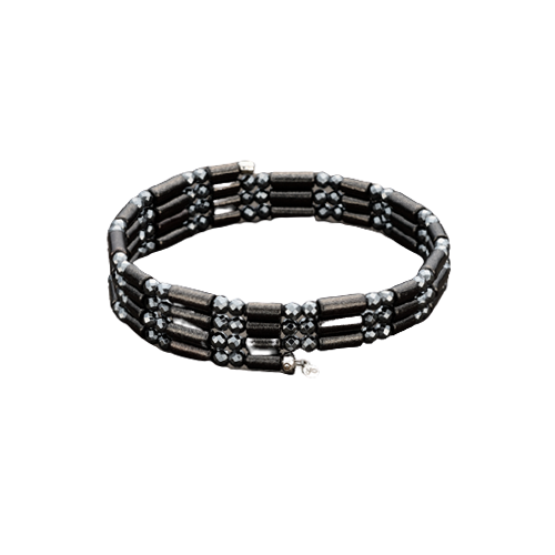 ラメブラック×ヘマタイトミラー